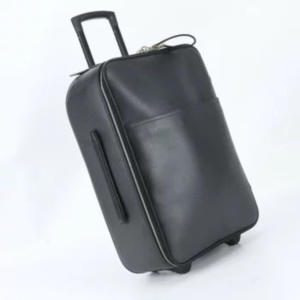 Louis Vuitton Taiga Pegase Leather Trip Carry On Suitcase Blue Gray